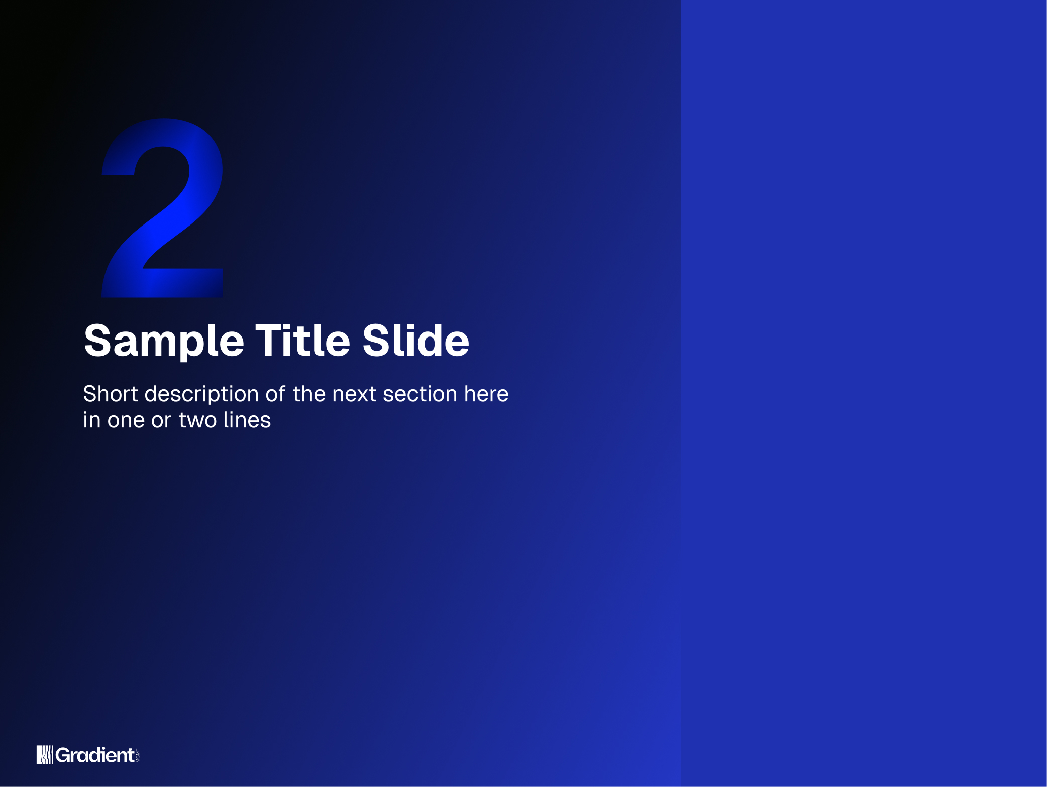 Title Slide Example